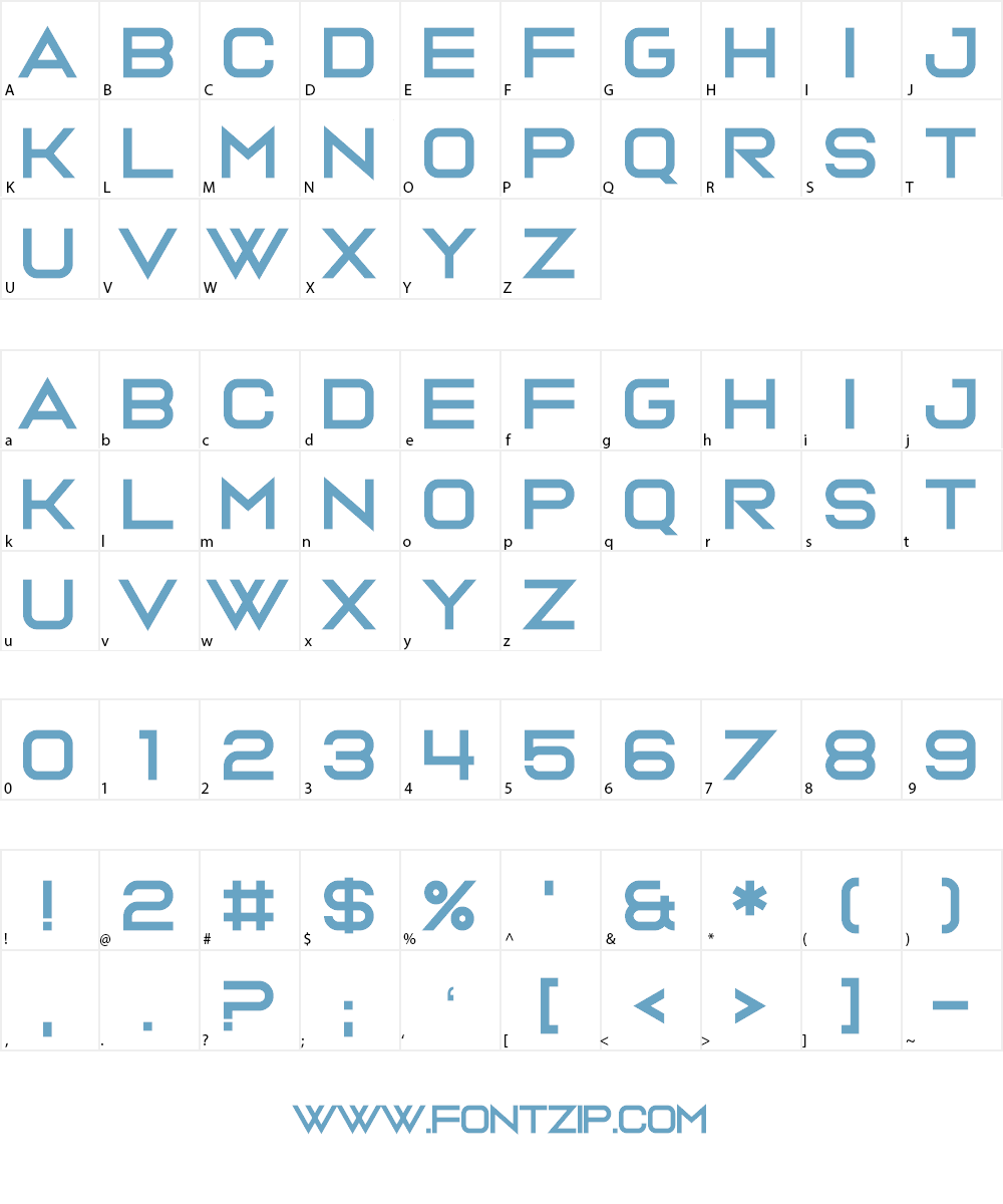 Ava Meridian Font Character